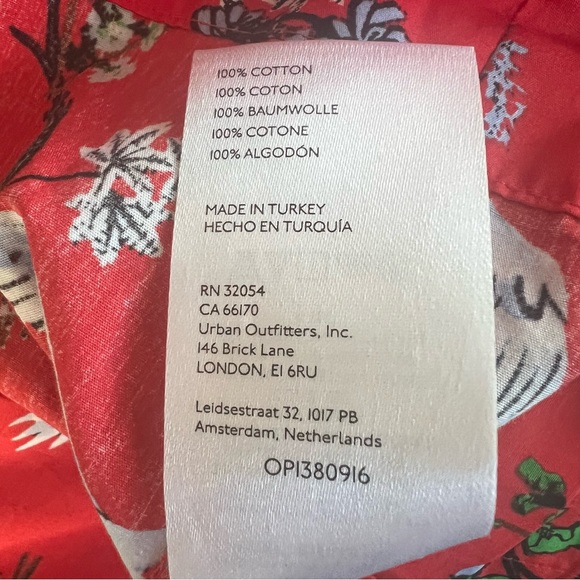 Anthropologie Somerset Mini Dress in Red Floral & Crane Print NWOT - Picture 8 of 8